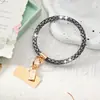 Cordão de Pulso para Celular com Strass, Pingente Totalmente de Strass Feminino, Corrente de Celular da Moda, Cordão de Celular no Atacado