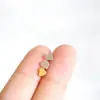 Hf Ins Más Vendido Diseño de Nicho Simple y Exquisito Corazón Corazón Pendientes Acero Inoxidable Chapado en Oro Real de 14K Joyería