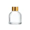 Botella Difusora de Aroma de Vidrio Transparente Creativa para Hogar, Dormitorio y Baño, Decoración de Botella de Fragancia con Campana Colgante