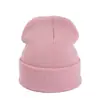 Gorro de Punto para Padres e Hijos Estilo Europeo Otoño Invierno Color Caramelo Lana Moda Unisex Cálido para el Frío