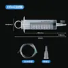 Jeringas listas para uso veterinario, industrial y de laboratorio, de plástico desechable de gran tamaño para alimentación, dispensación de tinta y dispensación de pegamento