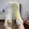 Meias de Inverno Femininas em Fleece Coral, Modernas e Divertidas, Espessadas para Aquecimento, Adequadas para Dormir em Casa, Meias de Chão de Pelúcia