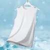 Nuevo Chaleco Pulóver Casual de Cuello Redondo para Hombre Verano 2026, Camiseta de Tirantes de Seda Hielo de Secado Rápido para Deportes Juventud