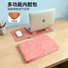 Funda para Portátil 14 pulgadas Adecuada para Apple, Huawei, Lenovo Estuche Protector Vertical de Cuero con Soporte y Bolsillo de Almacenamiento