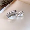 Anillo Abierto Irregular Circular Plegado Estilo Europeo y Americano 2026 Diseño de Nicho Anillo para Viajar Lujo Ligero Joyería de Alta Gama