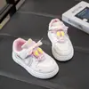 Zapatillas para niños, Estilo Nuevo Primavera 2026, Zapatillas Blancas de Piel, Zapatos Deportivos Bajos de Oficial Conejo, Zapatos Casuales para Niñas