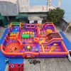 Castillo Inflable Gigante para Diversión Combinación de Tobogán Multicapa Equipo para Parque de Atracciones Comercial Refuerzo Resistente al Viento Str