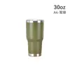 Comercio exterior taza de coche de 20 oz/30 oz acero inoxidable taza aislada de gran capacidad taza de coche portátil para exteriores con asa taza para hielo