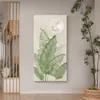 Jia Da Ye Da Pasillo Pintura Decorativa Planta Verde Pequeña Fresca Textura Madera Estilo Tronco Pasillo de Entrada Pasillo Pintura Colgante Hojas de Banano