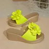 Sandalias de Verano para Mujer con Suela Gruesa, para Cruzar la Frontera, que Aumentan la Altura, Nuevas de Verano 2026, Sandalias de Plataforma de Cuña con una Correa Floral para Mujer