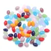 Cuentas de Oliva de Cristal con Agujero Recto, Varios Tamaños, Accesorios para Joyería DIY, Tocados, Adornos para Ropa, Cuentas de Arroz Facetadas, Venta Directa del Fabricante