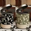 Papelero Retro Francés M^ para Sala de Estar, Dormitorio, Dormitorio Estudiantil, Cocina, Baño del Hogar, Gran Capacidad, Papel de Alto Valor
