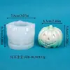 Creación de Dibujos Molde de Silicona de Calabaza Estéreo 3D Cara de Fantasma de Calabaza Halloween Molde para Velas de Aromaterapia Yeso Resina Epoxi