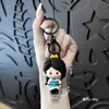 Agente Lindo Niño Muñeca de Goma Suave 3D Llavero Jie Feng Colgante de Bolsa Sabio Dibujos Animados Mochila Adorno Pequeño Venta al por Mayor
