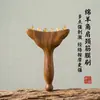 Peine Masajeador de Cuerno de Sándalo Verde para Masaje Facial y Corporal, Herramienta de Masaje de Belleza de Cuerno