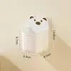 Caja de Almacenamiento de Oso de Dibujos Animados Linda para Cocina, Almacenamiento sin Taladro para Cebollas, Jengibre y Ajo, Almacenamiento en Pared, Colgante Lateral de Refrigerador, Azul