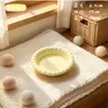Cuenco Cerámico para Mascotas con Forma de Concha de Macarrón, Cuenco para Gatos para Prevenir Acné Felino, Protección del Cuello, Cuenco Inclinado para Comida, Cuenco para Agua, Cuenco para Perros de Alta Estética