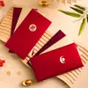 Envelope Vermelho Personalizado Popular Bolo de Aniversário Coroa Dourada Envelope Vermelho Universal Fosco com Opção de Impressão de Logo
