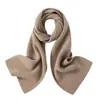 Bufanda 100% cachemira pura, calentador de cuello cálido de invierno, unisex, color liso, protector de cuello rectangular simple, chal pequeño