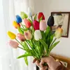 Mini Tulipa Flores Artificiais Transfronteiriças Amazon Wish Decorações de Casamento Estilo Ins Fabricante de Flores Artificiais Rosa