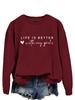 A vida é melhor com minhas meninas Amazon top da moda eBay suéter solto europeu e americano para mulheres