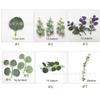 Planta Verde Artificial Plástico Multiestilo Hojas de Eucalipto Hecho a Mano Flor Ramo Accesorios Hogar Balcón Sala de Estar Material de Planta en Maceta