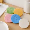 Esponja Redonda de Pulpa de Madera para Lavar Platos, Esponja Multifuncional para Limpieza de Cocina, Suave y No Daña las Ollas, No Grasa, Elimina Manchas