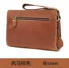 Bolsa de Mão Masculina de Couro Genuíno Transfronteiriça Bolsa de Mão de Couro Crazy Horse Bolsa Longa Multifuncional Masculina Retro Fabricante