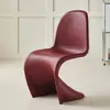 Cadeira de Jantar Nórdica Casa Plástico Encosto Empilhável Simples Negociação Pan Dong Cadeira Popular na Internet Estilo ins Banqueta de Maquiagem