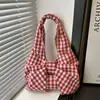 Bolsa de Axila Casual para Mulheres 2026 Verão Novo Estilo Artística Simples Casual Bolsa de Ombro Bolsa Tote de Grande Capacidade