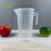 Taza medidora de PC con tapa y báscula en stock, adecuada para té de burbujas y repostería, disponible en varios tamaños, resistente a altas temperaturas, jarra de agua de plástico para restaurantes, preparación de té