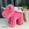 Flor Eterna Unicórnio Presente Dia dos Namorados Urso de Rosa Espuma de PE Rosa Unicórnio Fábrica Artesanal