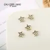 Mini Joyería de Aleación de Estrella de Cinco Puntas Luna para Uñas Popular Oro y Plata Estéreo DIY Uñas Portátiles Accesorios Pequeños