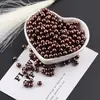 Pérola de Imitação ABS 6mm Alto Brilho Colorida Furo Reto Contas Soltas DIY Pulseira Colar Artesanal Material para Miçangas Acessórios