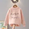 Suéter de Invierno para Niñas de Colores Dulces, Tallas Mediana y Grande, Nuevo Suéter de Punto Infantil 2026, Suéter de Moda para Niños Mayores