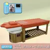 Cama de Spa Capilar com Aromaterapia para Limpeza de Ouvido, Barbearia, Salão de Beleza e Centro de Cuidados com os Cabelos, Feita de Madeira de Carvalho Sólido com Massagem por Circulação de Água para Uso Comercial