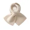 Bufanda de punto nueva para otoño e invierno 100% cachemira pura, diseño largo trenzado, cálida, estilo mujer, color liso, chal casual