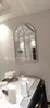 Restaurante Americano Divisória Falsa de Janela Ferro Forjado Porta Falsa com Abertura Espelho de Janela Falso Decoração de Parede Hall de Entrada Cenário de Parede Moldura Decorativa de Treliça