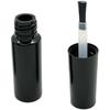8ml esmalte novo garrafa plástica redonda tampa brilhante pincel pe preto escuro direto da fábrica personalizado