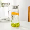 Jarra de Agua Fría de Vidrio, Resistente a Altas Temperaturas, Tetera de Gran Capacidad, Vaso de Agua Fría para el Hogar, Recipiente para Agua Hirviendo, Jarra para Jugos, Jarra