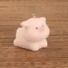 Muñeca de Animal Mascota Linda Creativa Estéreo Flocado de Resina Adorno de Micro Paisaje DIY Llavero Colgante para Teléfono Móvil
