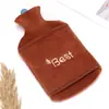 Bolsa de Água Quente Portátil Compressa Quente Barriga Bolsa de Água Quente Fofa Bolsa de Mão Quente Cheia de Água Modelo Múltiplo Bolsa de Água Quente Pelúcia Cheia de Água