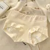 Calzones de algodón para mujer de tiro medio con antibacterial grado 10A y entrepierna extendida, hechos de algodón para bebé clase A, al por mayor para niñas