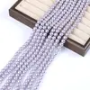 Contas Soltas de Vidro Imitando Pérola de Cristal Branco Australiano 4mm-10mm com Furo Redondo para Acessórios de Pulseira e Colar DIY