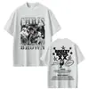 Camiseta Rapper Chris Brown Breezy Bowl Xx Tour 2025, Moda Hip-Hop Masculina e Feminina