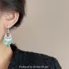 Brincos de Franja com Diamantes e Cristais Estilo Étnico Retrô Exquisitos Brincos de Celebridade da Internet Moda Feminina Versáteis Nicho