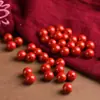 Contas Soltas de Cinábrio Alto Teor Vermelho Imperial Areia Roxa Dourada Contas Redondas Pulseira DIY Acessório de Joia Contas Atacado Dropshipping