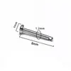 F136 Titânio Rosca Lateral M0.9 Prego Diabo Unha DIY para Lóbulo da Orelha Unha da Orelha Óssea Joia de Piercing Acessórios Liga de Titânio G23