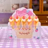 Juguete de Comida Simulada Ramo de Fresas Sándwich Crema Rollo de Huevo Casa de Juego DIY Juguete Miniatura Mini Comida Juguete Accesorios