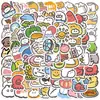 100 folhas adesivos mokmok fofos de desenho animado adesivos de mala adesivos de laptop à prova d'água DIY para celular